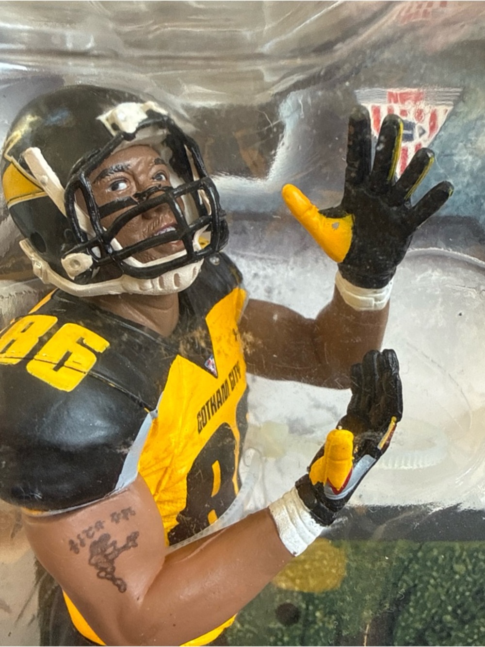 Mcfarlane Hines Ward Action Figure WR Gotham Rogues Dark Knight Rises RARE! 2012 - Picture 8 of 17
